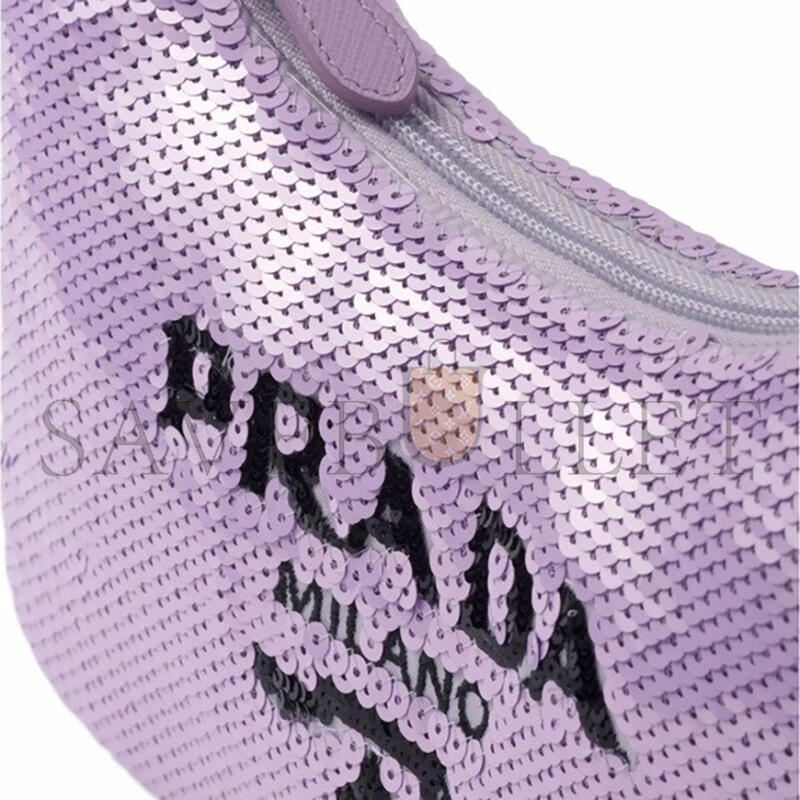 PRADA RE-EDITION 2000 PAILLETTES SHOULDER BAG 1NE515 (22*12*6cm) 